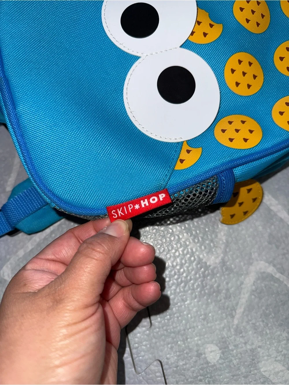 Kids Blue Cookie Monster Backpack - Unbranded